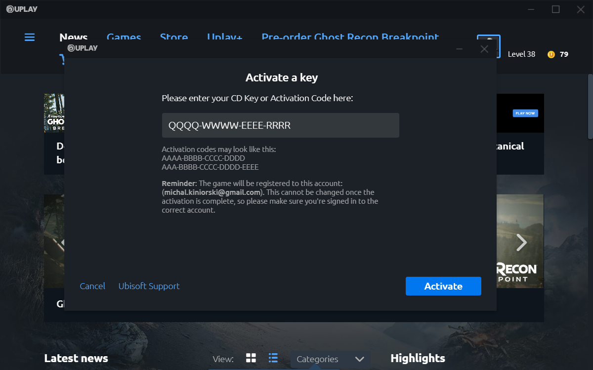 activation code for uplay free